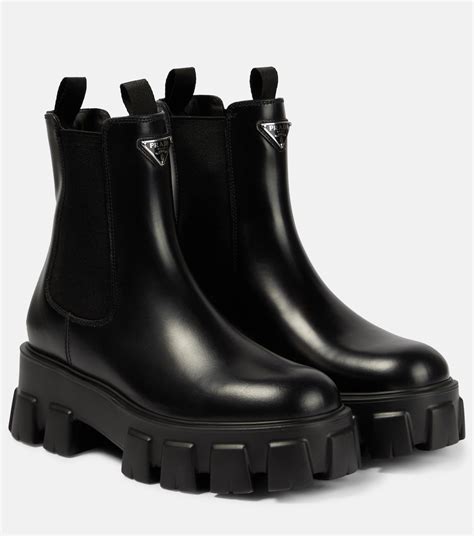 prada moonlight patent leather boots|prada monolith chelsea boots.